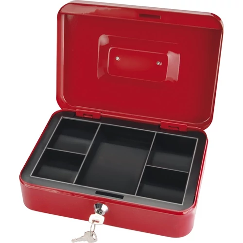 EXTOL CRAFT pénzkazetta, 2db kulccsal, változó színekben, festett acél ; 250×180×90/0,8mm (99012)