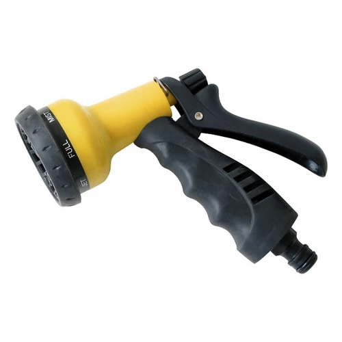 EXTOL CRAFT pisztoly szórófej, ergonomikus ; műanyag 7 féle sugár, kuplung csatlakozóval (70113)