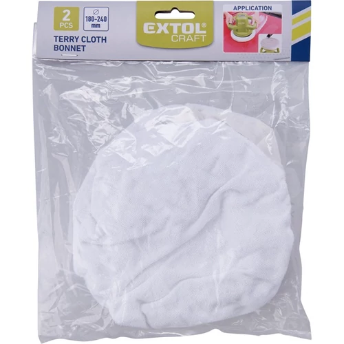 EXTOL polír korong, fehér, szintetikus gyapjú; 180-240 mm, 403300 polírozógéphez (10631)