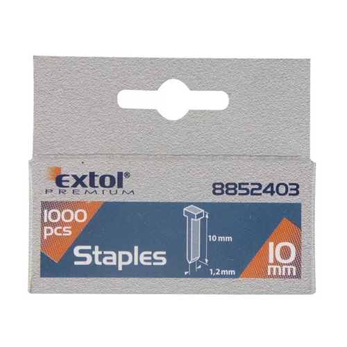 EXTOL PREMIUM szeg fejjel profi tűzőgéphez 1000db ; 14mm (2,0×1,2mm) (8852405)
