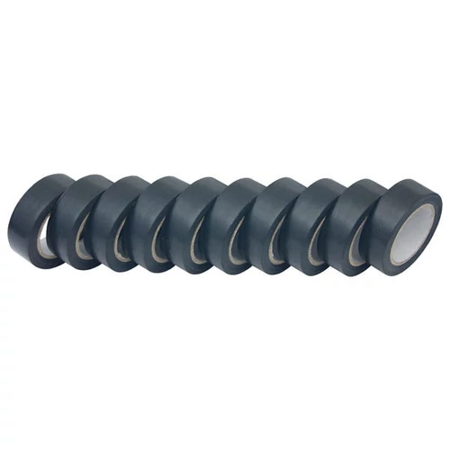 EXTOL szigetelő szalag, 10db-os, fekete; 19mm×10m (9510)