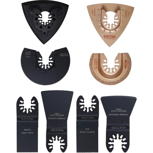 Extol Premium tartalék fej klt., 8 db a 417200 és 417220 géphez, vegyes felhasználásra (8803825)