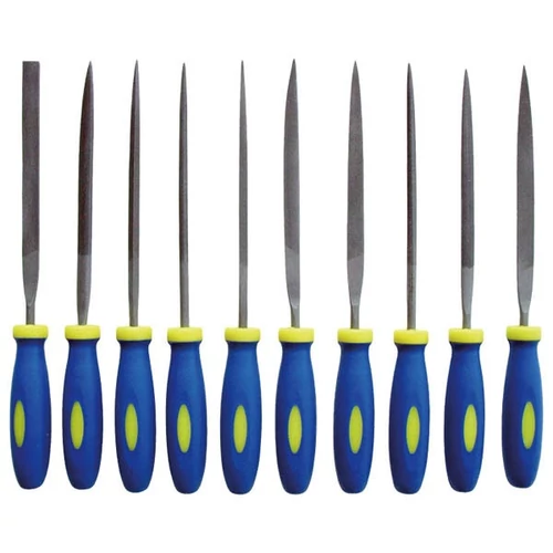 EXTOL CRAFT tűreszelő klt. ergonóm. nyéllel ; 10db, 140mm (8801)