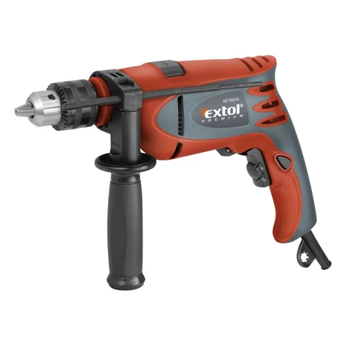 EXTOL PREMIUM ütvefúrógép 750W, 0-3000 ford/perc, kulcsos tokmány, 1,5-13mm, papír dobozban (8890012)