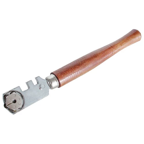 üvegvágó, fanyelű; 6 kerekes, 130mm (105153)
