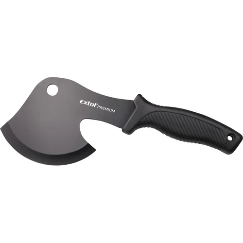 EXTOL PREMIUM vadász- és túrabalta, 2CR13 rozsdamentes acél penge, műanyag nyél, nylon tok, 270mm (8855310)