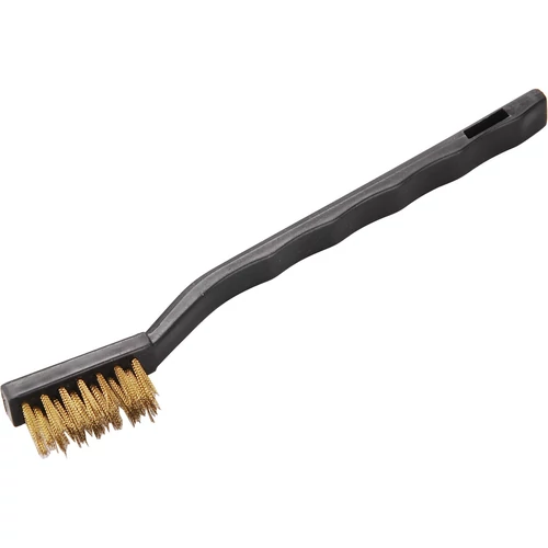 Extol Craft kis sárgaréz kefe, 3 soros, 175mm, sárgaréz hullámos huzal, PP fogantyú (1860)