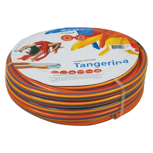 Tangerina locsolótömlő, csavarodásmentes, 3 rétegű; 1", 25m, narancs-citrom-kék, 370g/m (3385064)