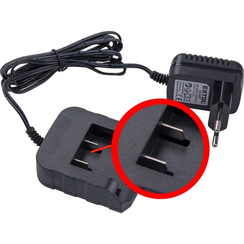 Extol akkutöltő ÚJABB TÍPUSÚ 12V 402400 és 402401 Li-ion akkuhoz, 3 SARU, töltési idő: 4,5 óra ( 402400D )