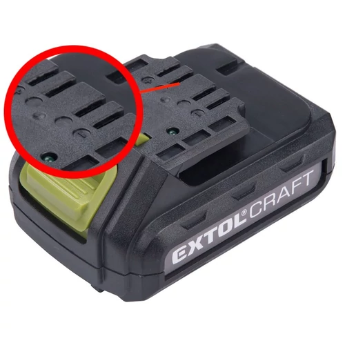 Extol tartalék akku 12V Li-ion, ÚJABB TÍPUSÚ 402400 töltőhöz; 3 SARU, 1300 mAh, töltési idő: 4,5 óra ( 402400E )