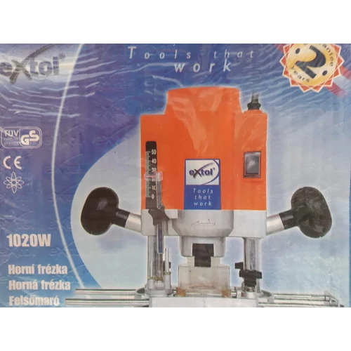 Extol Premium felsőmaró gép 230 V-50 Hz, 1020W, 6/8mm, ford.:9000-28000