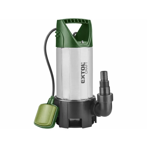 Extol Craft szennyvíz búvárszivattyú, 1100W, rozsdamentes ház, Extol Craft, szállító teljesítmény: 15m3/h, max. száll. 9,5 m (414162)