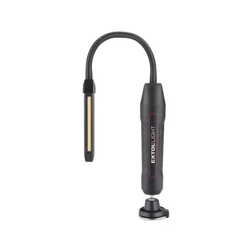 Extol Light LED munkalámpa, USB tölthető; 500 Lm, cserélhető Li-ion akku, 2500 mAh, flexibilis szár (43146)