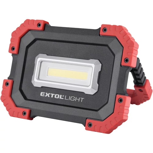 Extol hordozható LED lámpa (reflektor), 10W; 1000 Lm, IP54, Li-ion akkus, 4400 mAh, USB tölthető, Power Bank funkcióva 0,36 kg (43272)