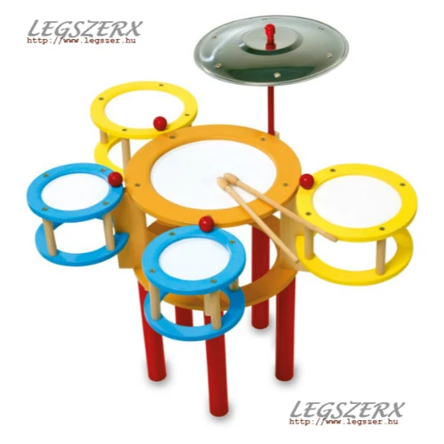 Színes gyerek dobfelszerelés 2 év garancia