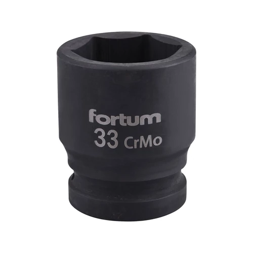 Fortum gépi (impakt) dugófej 3/4", 33mm, L 57 mm, feketített, FORTUM (4703033)