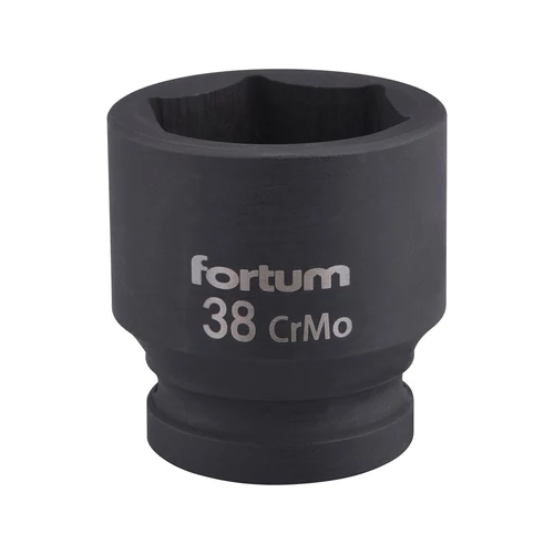Fortum gépi (impakt) dugófej 3/4", 38mm, L 57 mm, feketített, FORTUM (4703038)