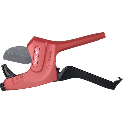 Fortum műanyagcső vágóolló, max.: 64mm, (PVC, PPR, PP, PE, PEX, PB, PVDF csövekhez) (4775016)