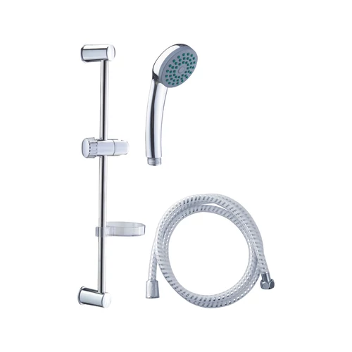 Viking zuhany készlet; 1 funkciós fej, tömlő 150 cm, szappantartó, fali csúszka (630305)