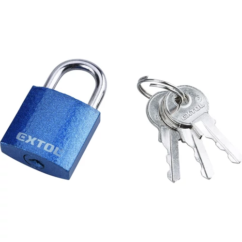 Extol Craft lakat, vas, 3 kulccsal, dobozban 25mm (77005)