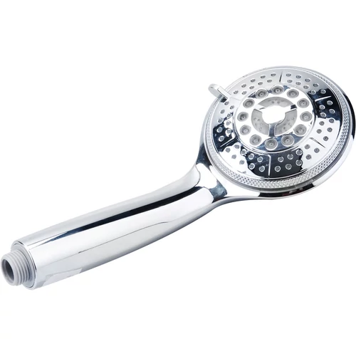 Freshhh zuhanyfej ; LED, vízhőmérséklettől függően színváltó, elem nélkül működik, 5 funkciós, 100mm, fényes (830008)