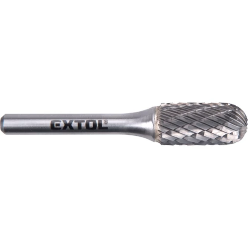 Extol Industrial keményfém turbómaró (rotormaró), hengeres, kerek orrú, átmérő 12×25mm/szár 6mm, keresztfogazás (8703725)