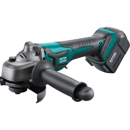 Extol Industrial akkus sarokcsiszológép, Share20V, 20V, Li-ion, 1db akku, 1db töltő, 4000 mAh, 125 mm  (8791842)
