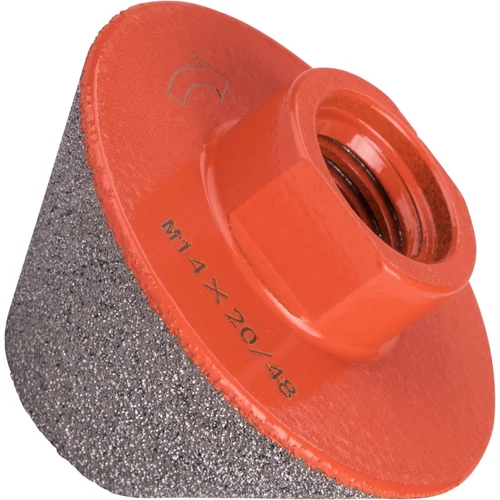 Extol Premium lyukmaró, csonkakúp (lyuktágító/lyukfúró/furat csiszoló) csempére, gyémánt bevonat; 48mm × M14, sarokcsiszolóra (8801853)