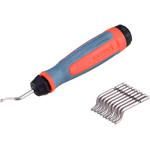 Extol Premium sorjátlanító klt. 10 db cserélhető HSS penge, 1 db TPR nyél (8803680)