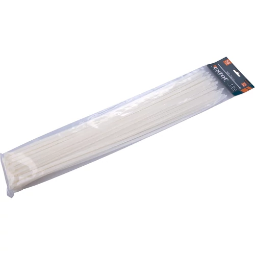 Extol Premium kábelkötegelő 7,6×540mm 50db, fehér nylon; UV-, sav- és lúgálló (8856122)