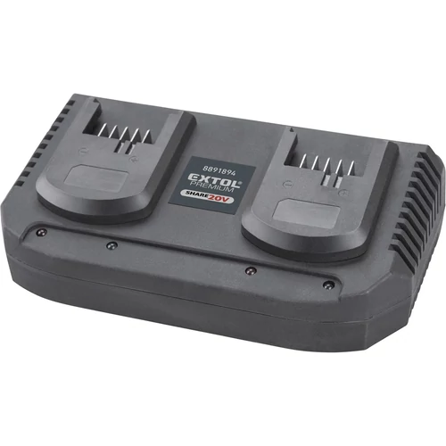 Extol Premium akkutöltő, dupla, Share20V 2×3,5A (8891894)