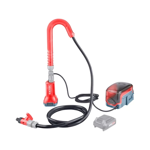 Extol Premium akkus esővíz (hordóürítő) szivattyú, Share20V, 80W, szállító telj: 1,8 m3/h, Li-ion, AKKU és TÖLTŐ NÉLKÜL! (8891931)