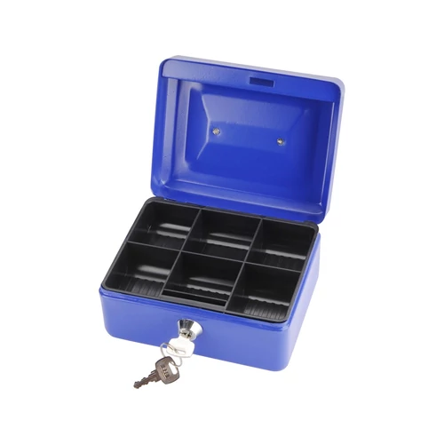 Extol Craft pénzkazetta, 2db kulccsal, változó színekben, festett acél, 152×118×80/0,8mm (99010)