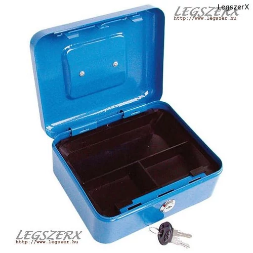 EXTOL PÉNZKAZETTA 2DB KULCCSAL FESTETT ACÉL 200×160×90/0,8MM 1ÉV GARANCIA 99011