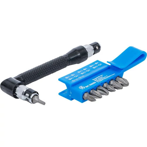 BGS Sarokcsavarozó 7 duplapengés bittel | külső hatszögletű kulcsnyílású hajtás 6,3 mm (1/4") | 8 darabos (BGS-20805)