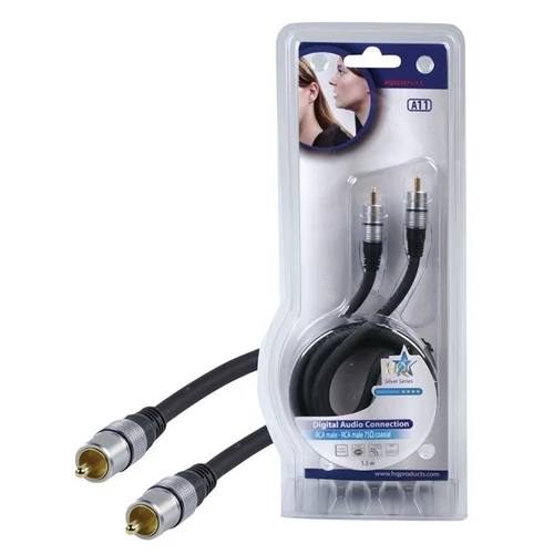 HQ OPTIKAI KÁBEL TOSLINK 1,5m  6mm ARANYOZOTT + ALUMÍNIUM DIGITÁLIS AUDIÓ HQAS4623-1.5