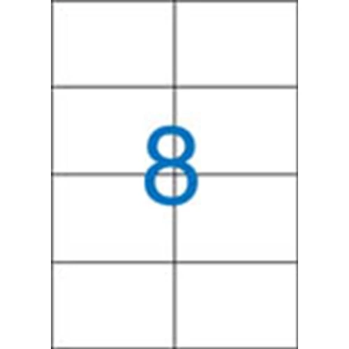 Prémium matrica etikett, univerzális, 105x74 mm, A/4-es 100 ív x 8db etikett VICTORIA, 800 etikett/csomag (LCV11375)