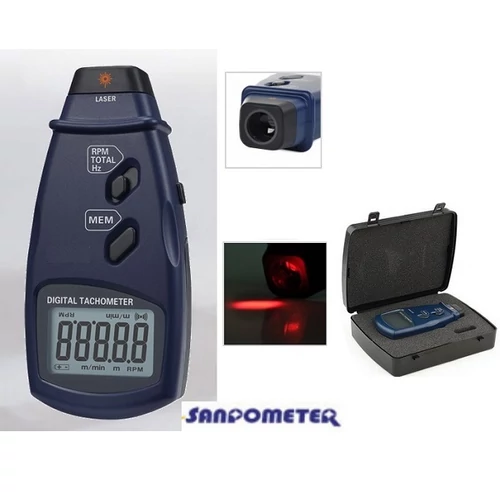 PHOTO LÉZERES DIGITÁLIS FORDULATSZÁMMÉRŐ 96 MEMÓRIA KÉZI MŰSZER 3év GARANCIA