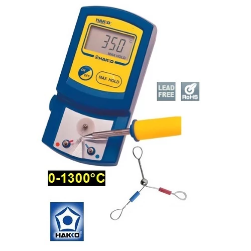 HAKKO Pro DIGITÁLIS FORRASZTÓPÁKA HŐMÉRŐ 0-1300°C LCD 2" FORRASZTÓ HŐMÉRŐ 2év GARANCIA