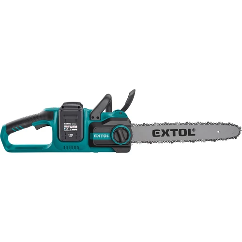 Extol Industrial akkus láncfűrészgép, Share20V, 20V, Li-ion, 400 mm, 2db 4000 mAh Li-ion akku, 1db töltő (8791920)