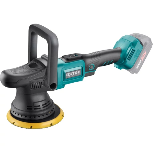 Extol Industrial akkus excenteres polírozógép, Share20V, 20V, Li-ion, szénkefe nélküli motor, 150 mm, AKKU és TÖLTŐ NÉLKÜL (8791845)