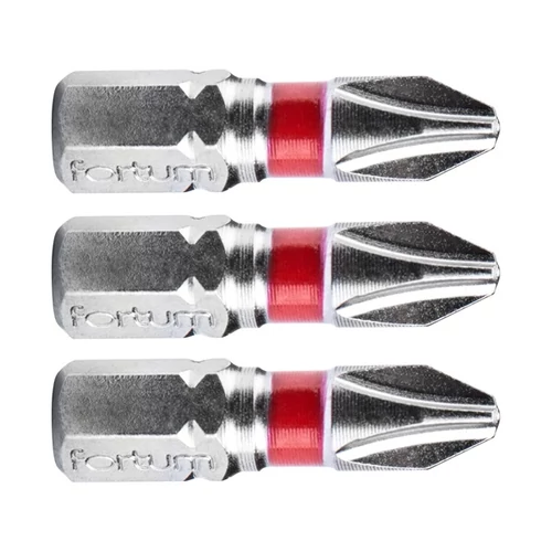 FORTUM behajtóhegy PH, 3 db, S2 acél; PH 2×25mm, bliszteren (4741202)