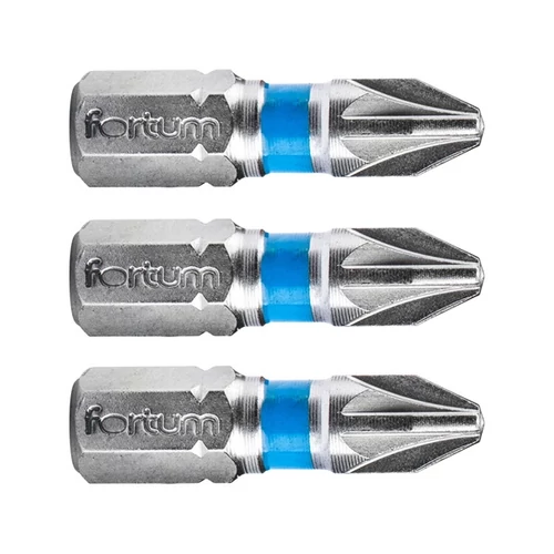 FORTUM behajtóhegy PZ, 3 db, S2 acél; PZ 3×25mm, bliszteren (4741303)