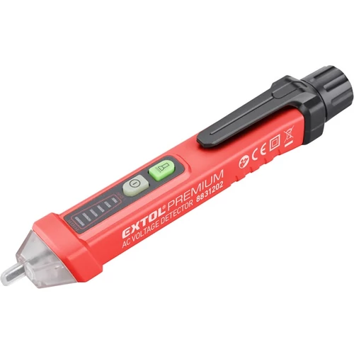 EXTOL PREMIUM fáziskereső, érintés nélküli (feszültségvizsgáló) 12-1000V AC, 156 mm, CE (8831202)
