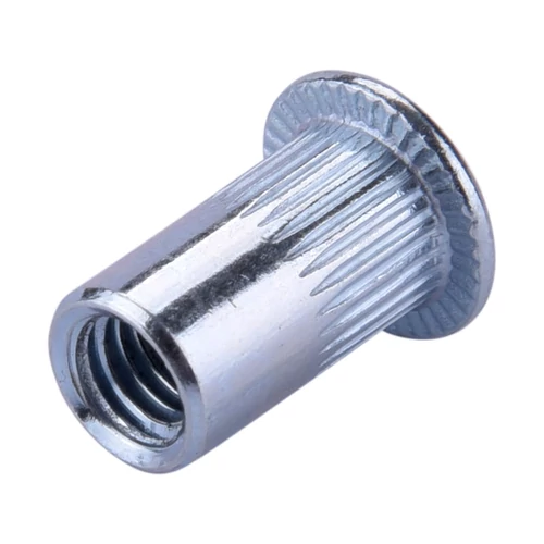 Fortum szegecsanya klt. 30 db, M5, POP-NUT, horganyzott acél, kerek, nyitott, lapos peremű, rovátkolt (4770685)