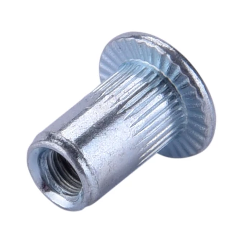 Fortum szegecsanya klt. 50 db, M3, POP-NUT, horganyzott acél, kerek, nyitott, lapos peremű, rovátkolt (4770683)