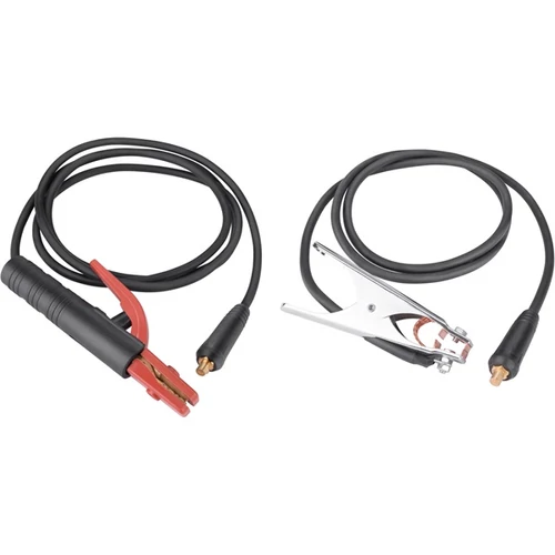 hegesztő kábelpár, földelőkábel csipesszel + munkakábel elektródafogóval, 160A, 3m, 25mm2, csatlakozó: 10-25 (8898225)