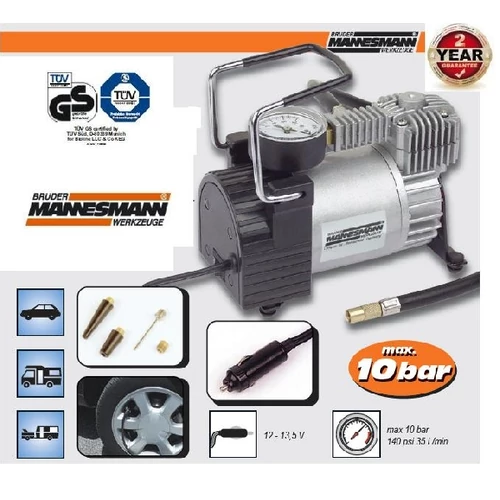 MANNESMANN 12V KOMPRESSZOR pumpa 35L/perc 01790 2év GARANCIA