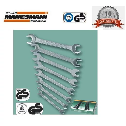 8db-os MANNESMANN Pro CROVA VILLÁSKULCS KÉSZLET 6-22mm TÜV/DN 10év GARANCIA