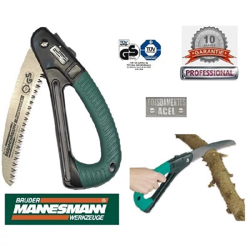 MANNESMANN Pro KERTI FŰRÉSZ ÁGVÁGÓ ÖSSZECSUKHATÓ 180mm ZSEBFŰRÉSZ 10év GARANCIA